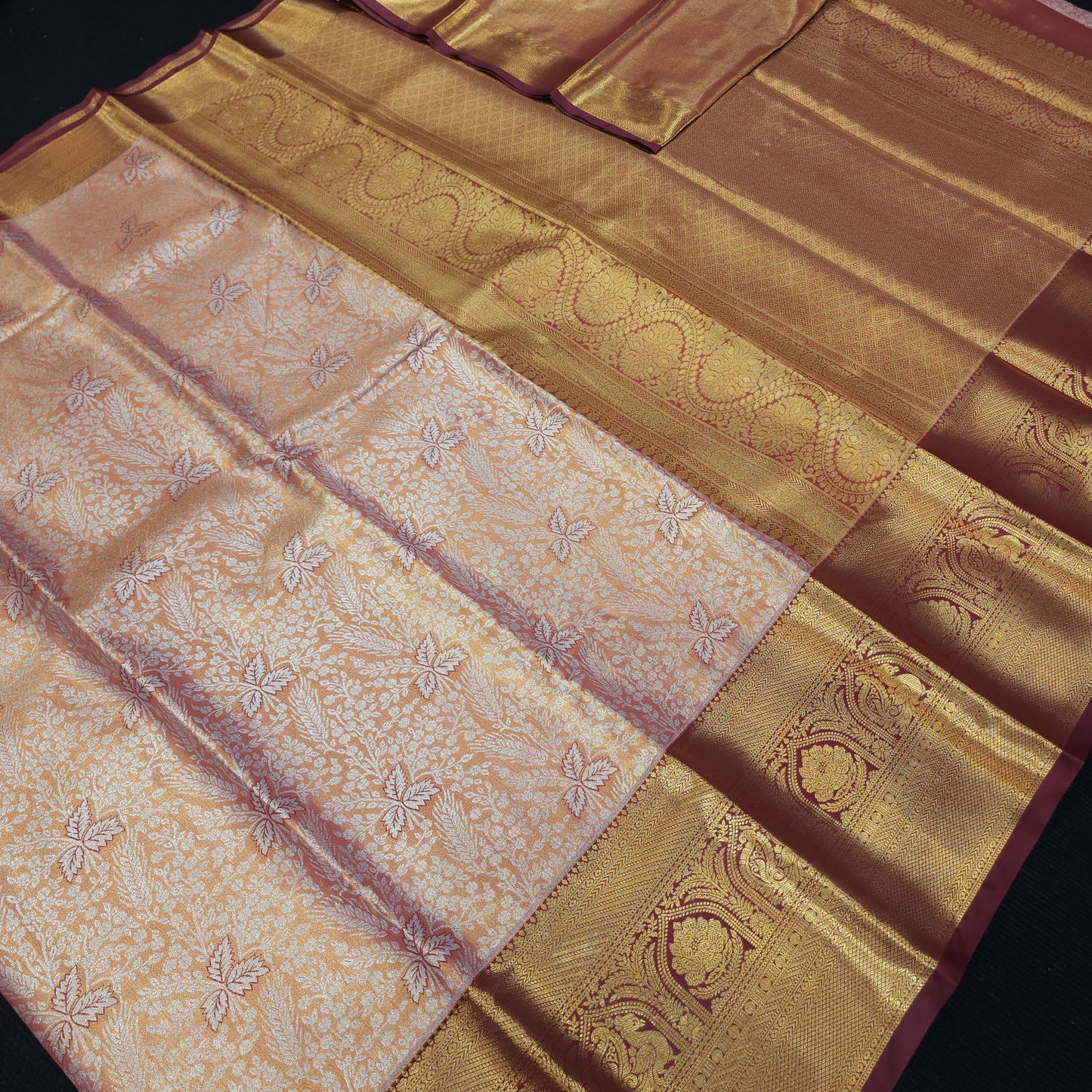 Semi Kanchi Pattu Tissue Sarees