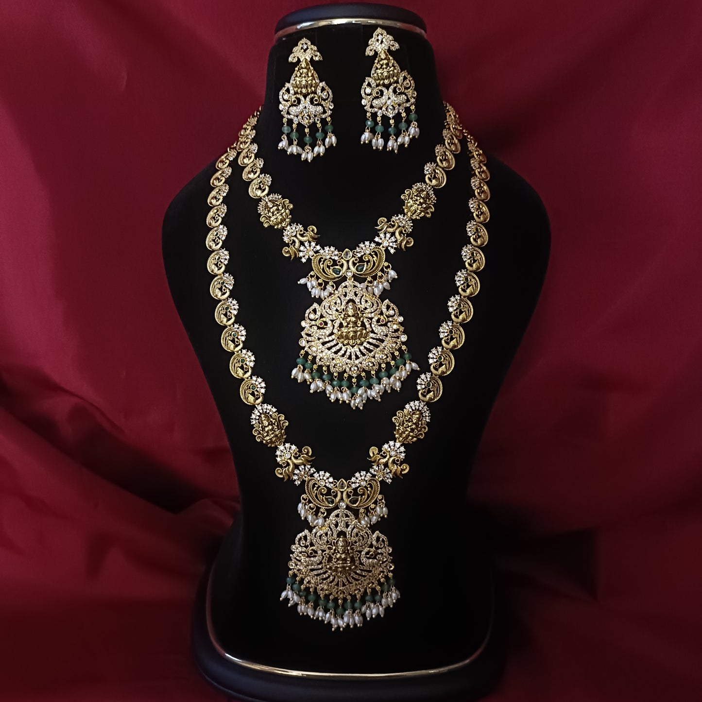 Simple Antique Laxmi Idol combo set