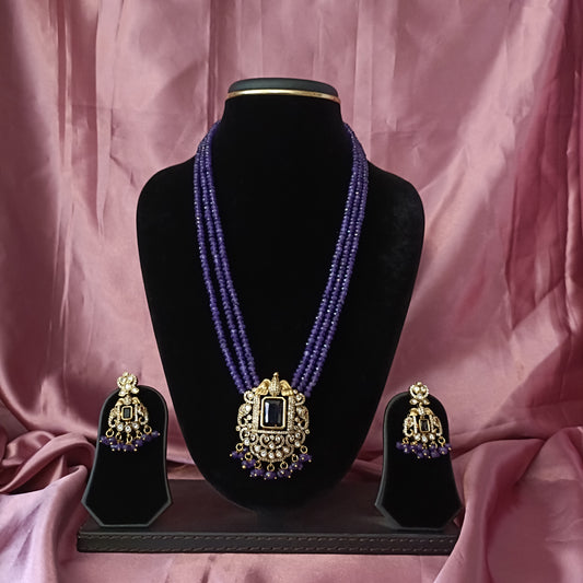 Elegant purple Beads Maala