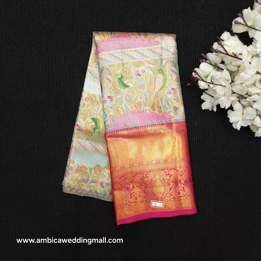 Kanchi Pattu Mix Lehengas [2 to 5 Years]