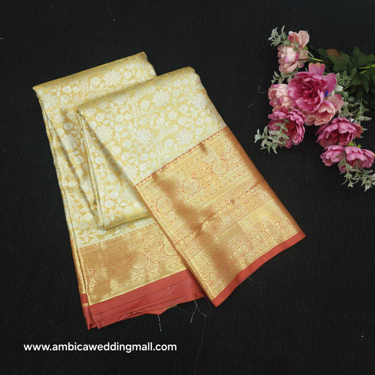 Golden Jariwarp Brocade Sarees 😍✨️
