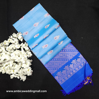 Kanchi Pattu Handloom Butta Saree