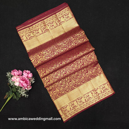 Handloom Pure Resham German Kanchi Pattu Saree