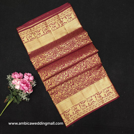 Handloom Pure Resham German Kanchi Pattu Saree