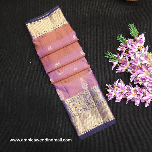 Handloom Kanchi Pattu Butta Light Weight Saree