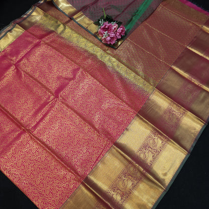 Resham Brocade Semi Kanchi Pattu Saree