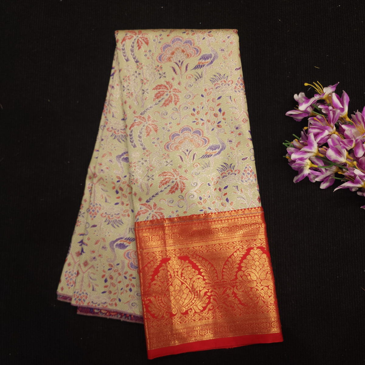 Kanchi Pattu Mix Lehengas [5 To 8 Years ]