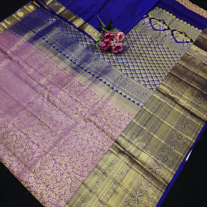 Handloom Pure Resham German Kanchi Pattu Saree