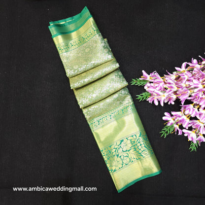 ✨️Semi Kanchi Pattu One Gram Gold Saree💫