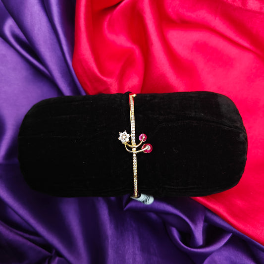 Beautiful Gold Bracelet In Ruby Stone