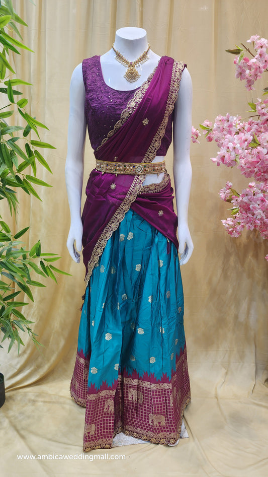 Free Size, Half Saree Collection ✨