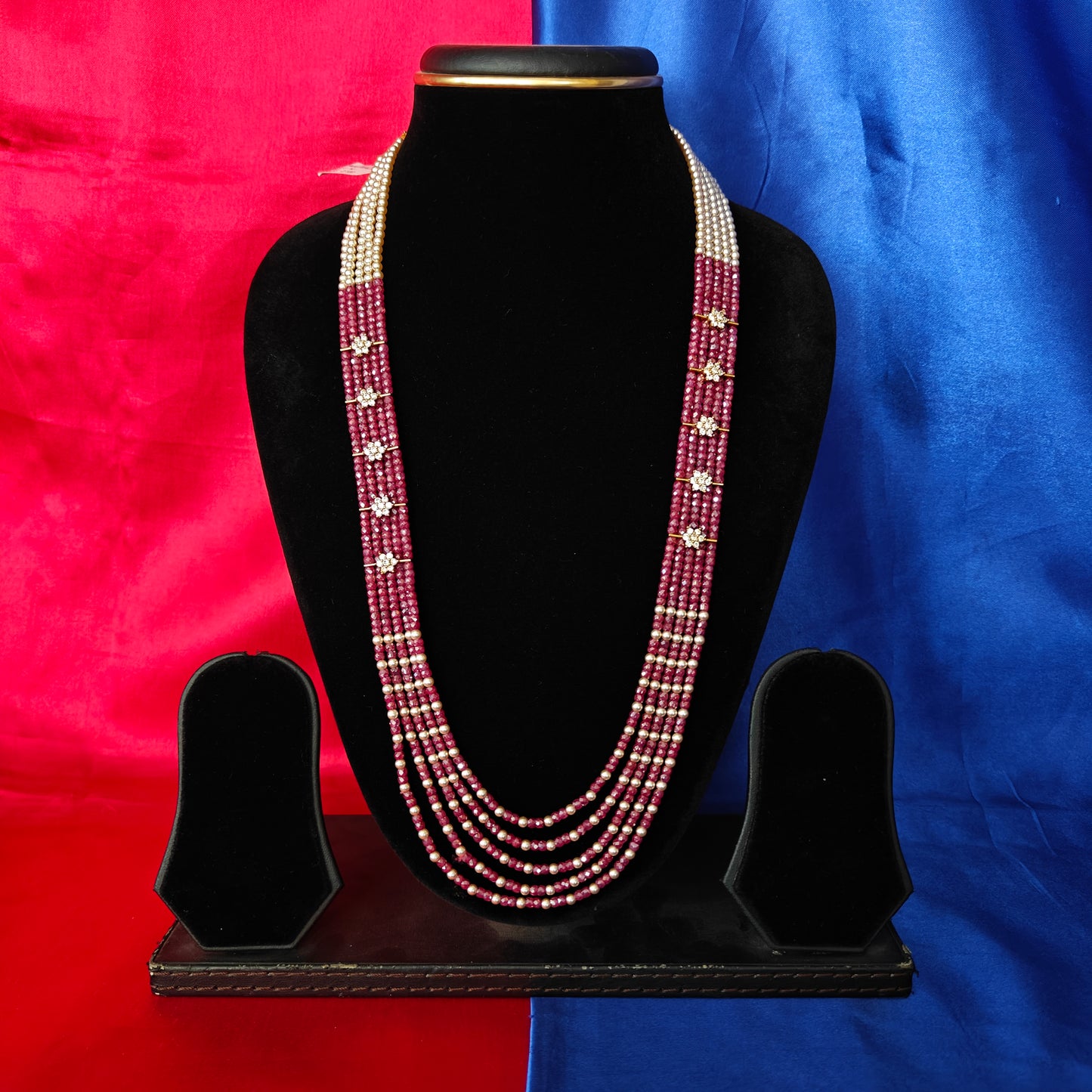 Beautiful Dark Ruby Coloured Honex Necklace
