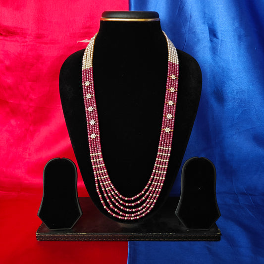 Beautiful Dark Ruby Coloured Honex Necklace