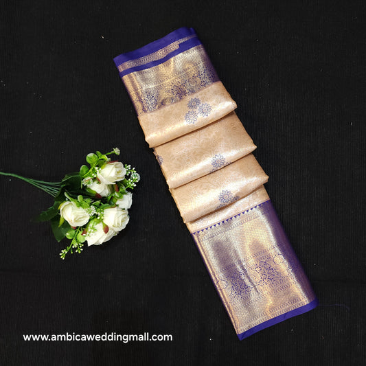 Semi Kanchi Pattu Tissue Saree