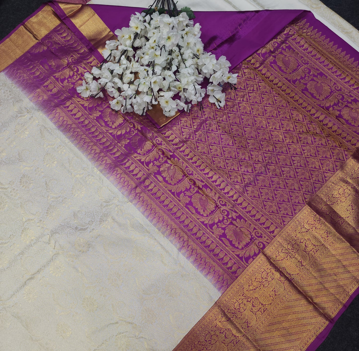 Pure Kanchi Pattu Resham Talambralu Saree