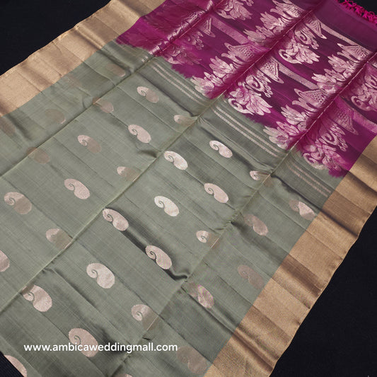 Kanchi Pattu Handloom Butta Saree