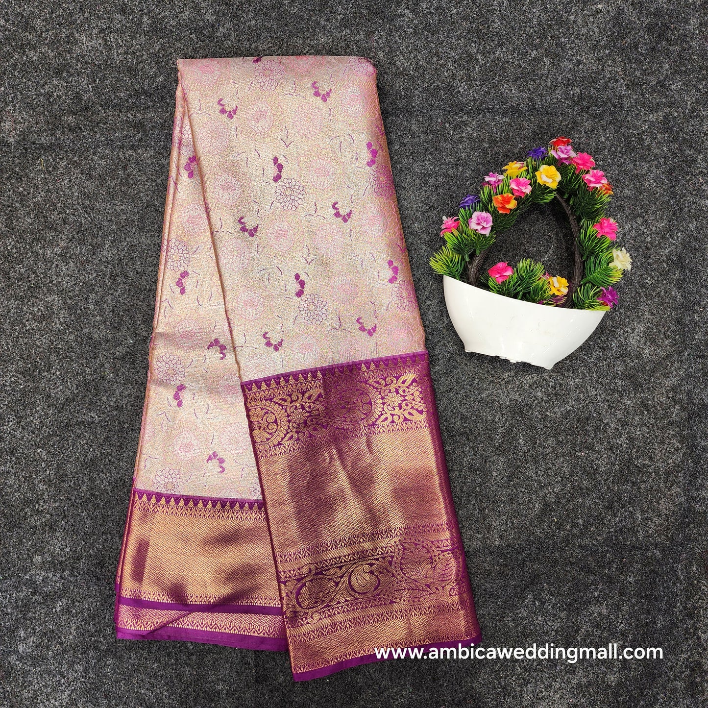 Kanchi Pattu 2gram gold mix pattu saree