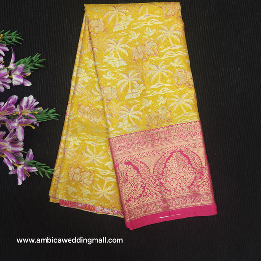 Buy Stunning Kanchi pattu mix Lehenga [5 To 8 Years]