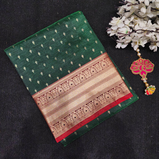 Visiri Kanchi Border Saree