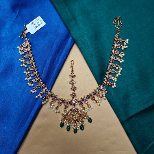 Beautiful Jadau Kundan Bridal Headset