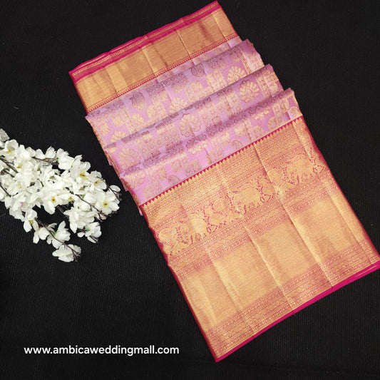 Pure Resham Bridal Kanchi Pattu Handloom Saree