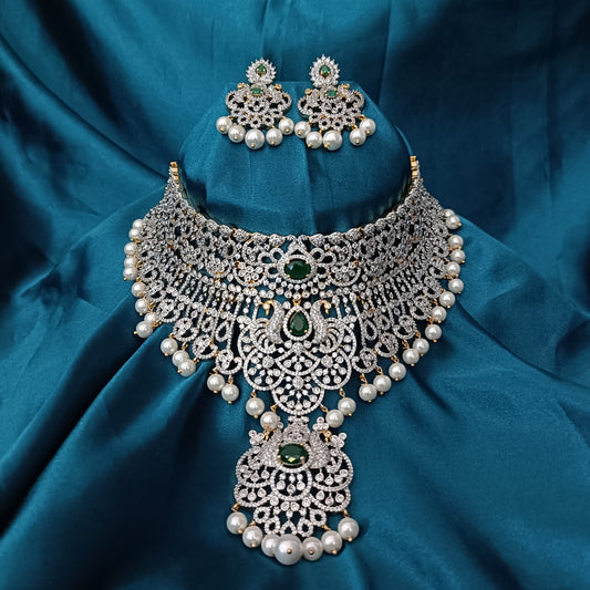 Beautiful Bridal GJ Choker With pendant