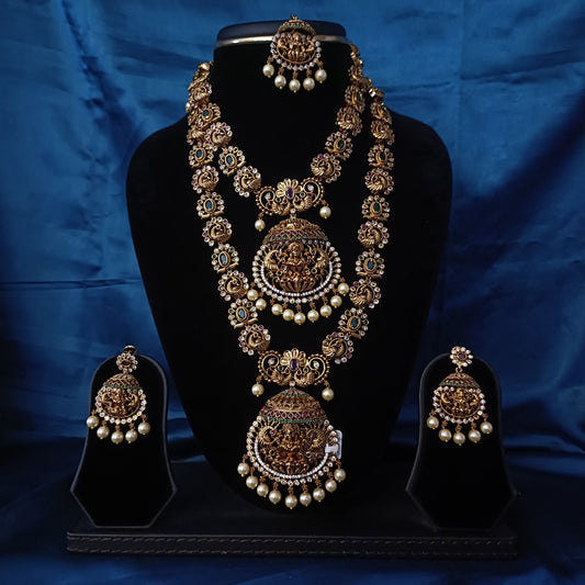 Elegant Nakshi Combo set With Laxmi Idol