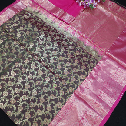 Semi Resham Kanchi Pattu Saree