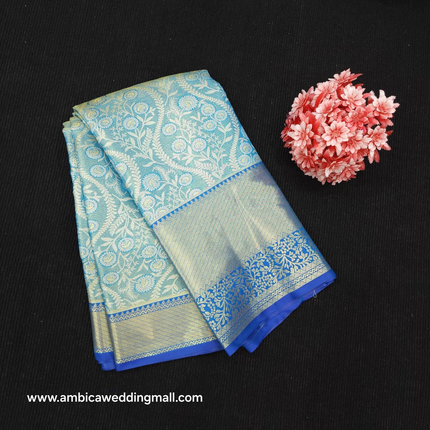 ✨️Semi Kanchi Pattu One Gram Gold Saree💫