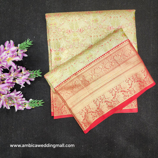 Pure Tissue Powerloom Bridal Kanchi Pattu Saree😍✨️