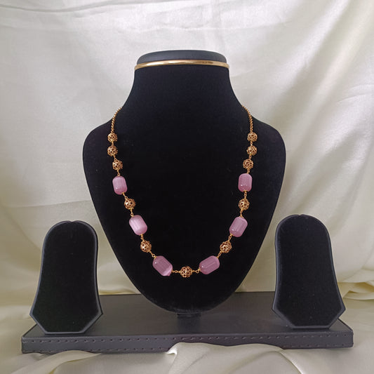 Beautiful Baby Pink Beads Maala