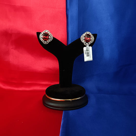 Beautiful GJ Studs In Red Stone
