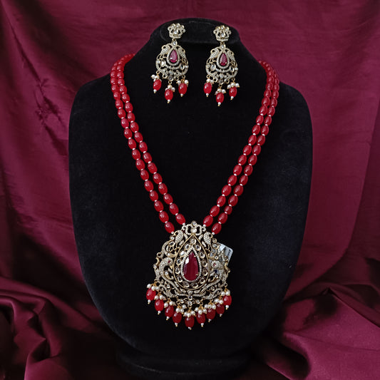 Elegant Red beads Maala