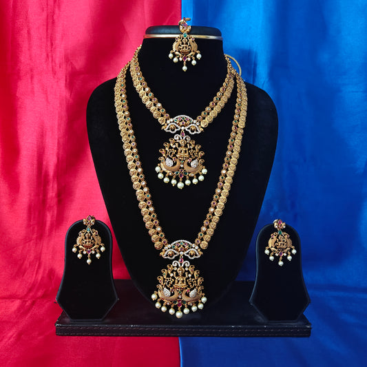Beautiful Nakshi Combo Set With Laxmi Idol