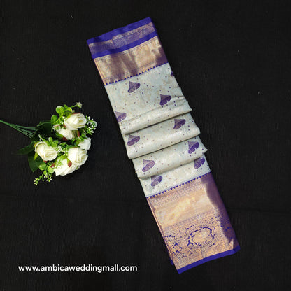 Semi Kanchi Pattu Tissue Saree