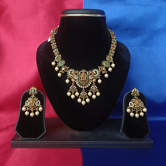 Beautiful Nakshi Short Necklace