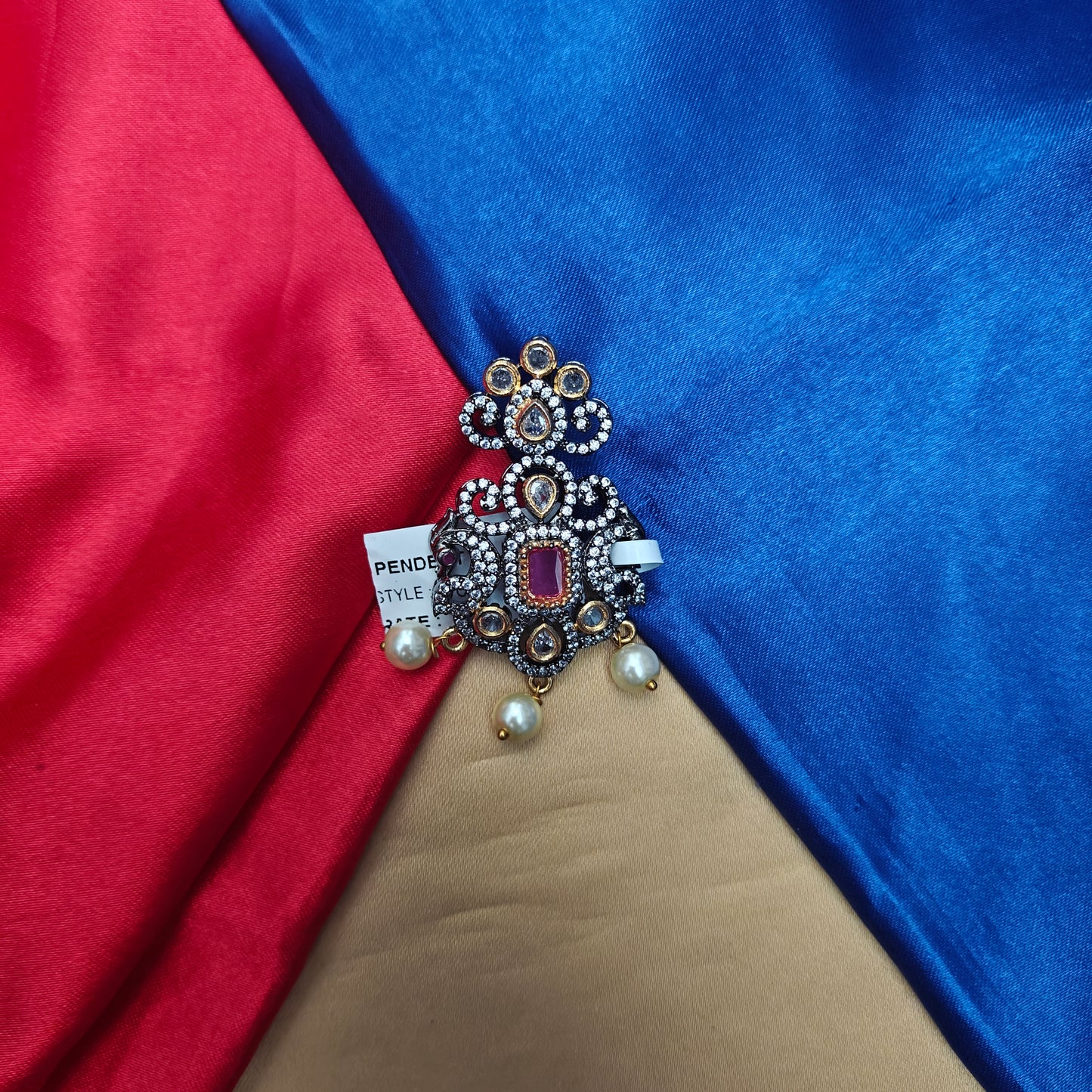 Beautiful Victorian Pendant In Ruby Stone