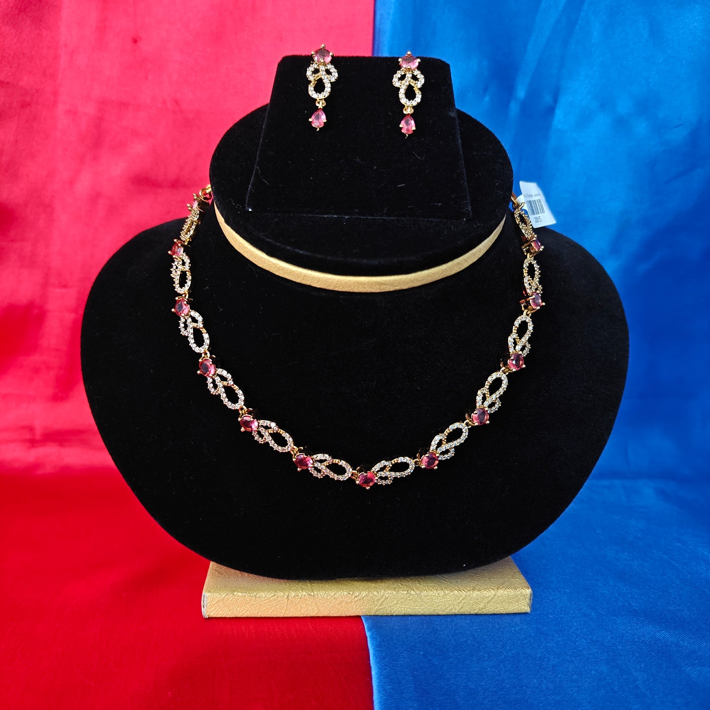 Beautiful Mini Haaram In Red Stone