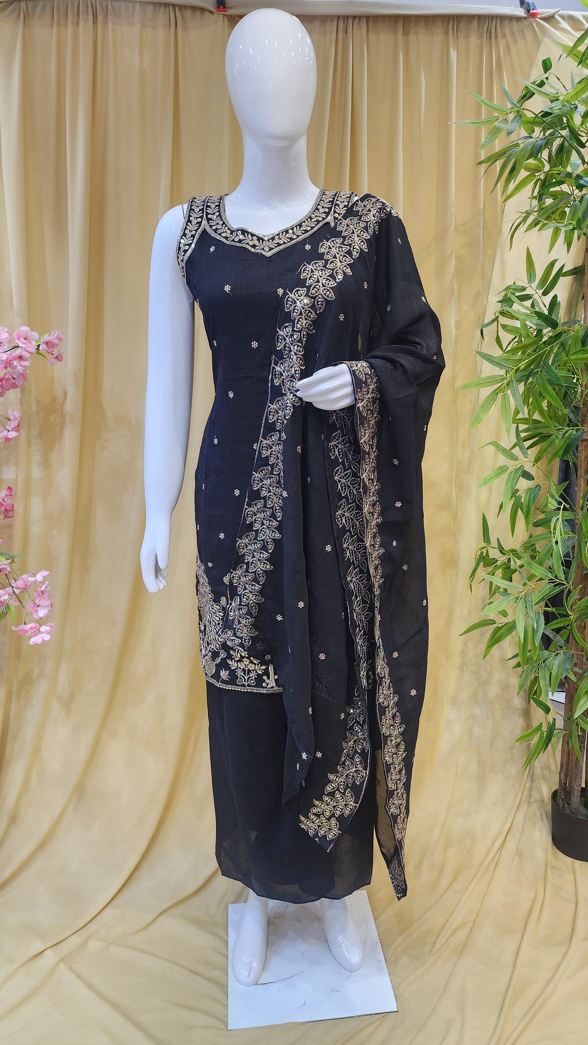 Fancy Sharara Dress [XL Size]