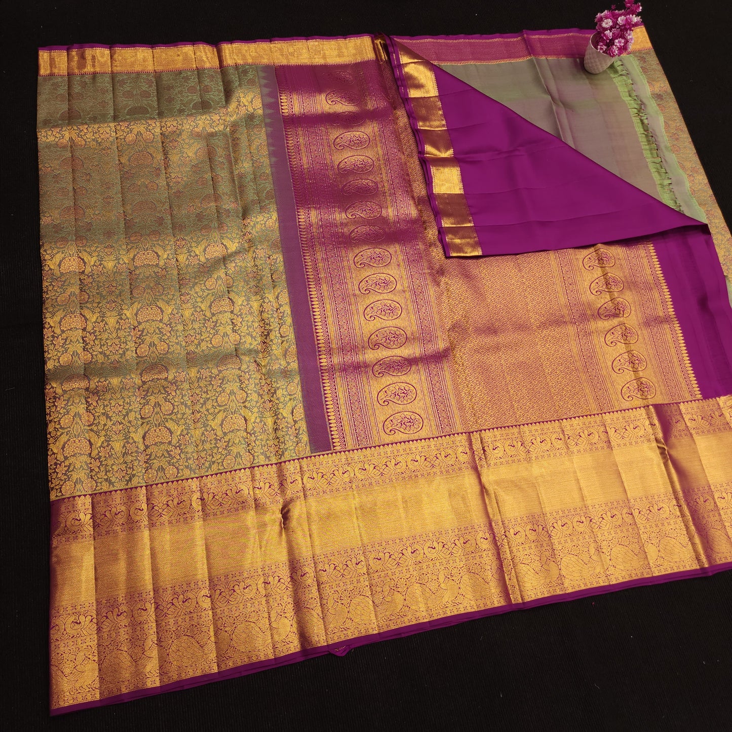 Pure Handloom Resham Kanchi Pattu Sarees 😍✨️