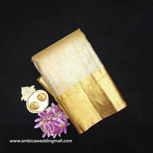 Kanchi Pattu Semi Gold Sarees