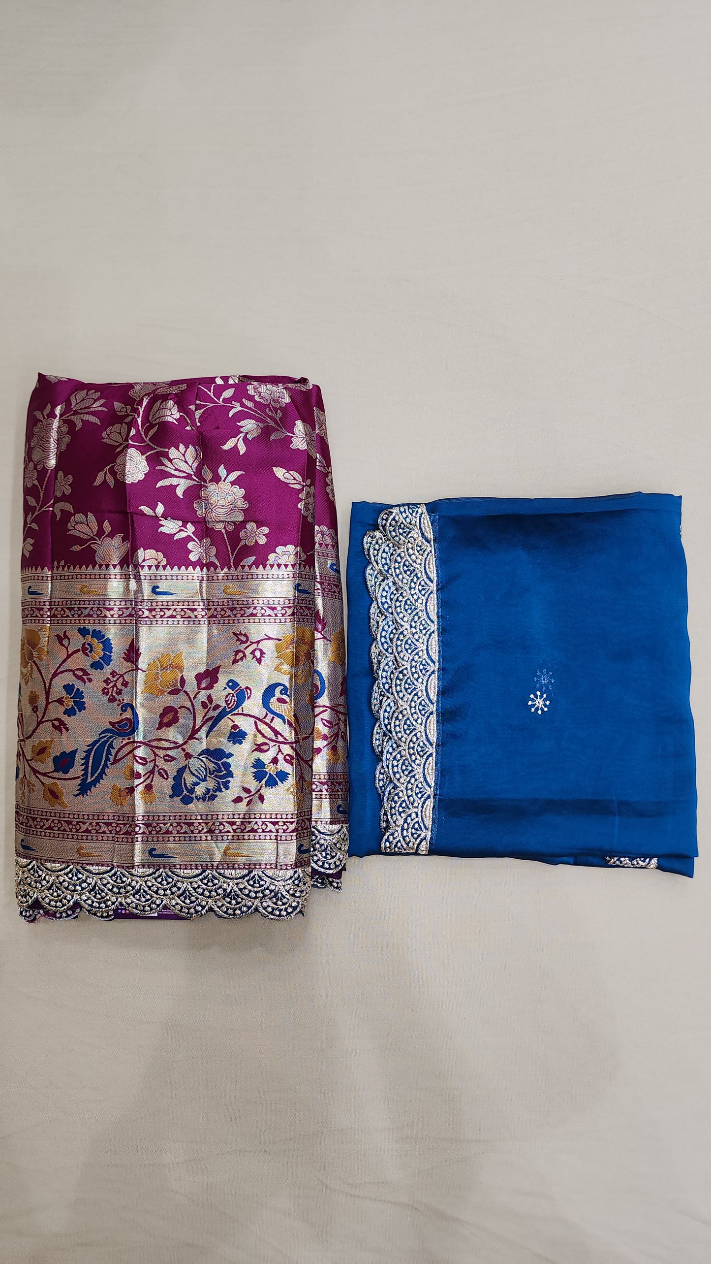 Half Saree Paithani border - AWM27162
