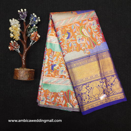 Kanchi Pattu Mix Lehengas [2 to 5 Years]