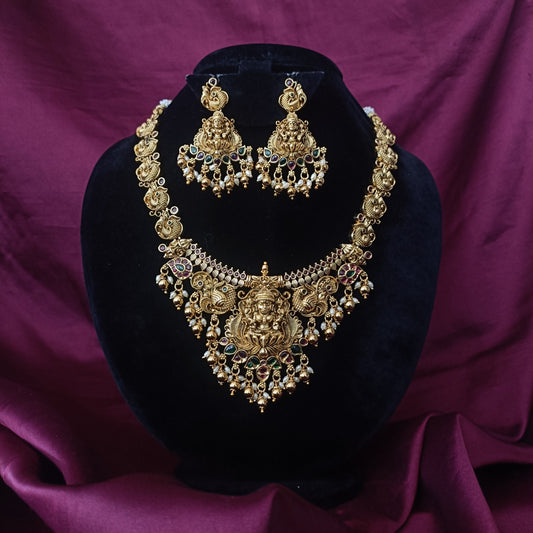 Beautiful Bridal Nakshi Short Necklace
