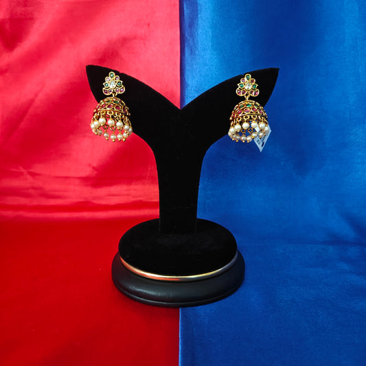 Beautiful Jadau Kundan Jhumki