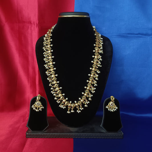 Beautiful Guttapusalu Long Necklace