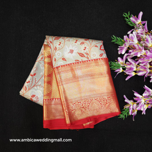 Semi Kanchi Pattu Tissue Sarees