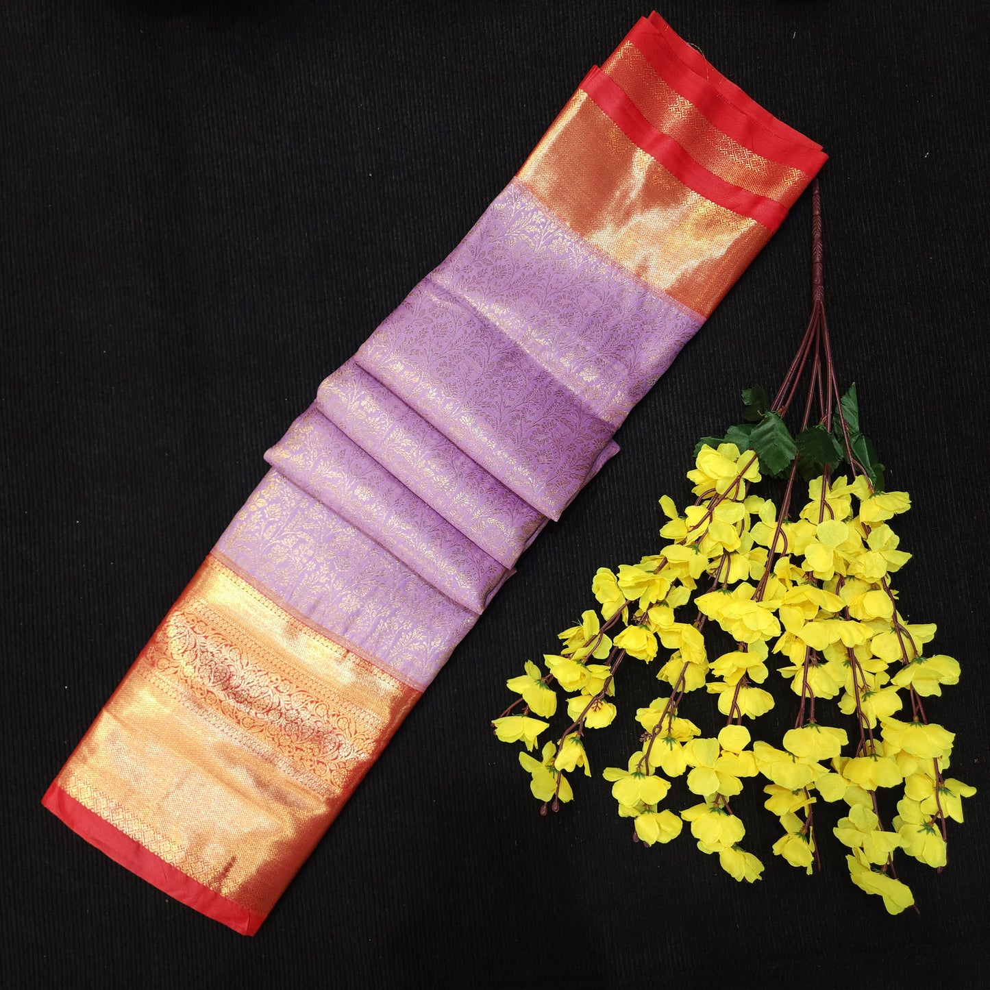 Special Lavender Semi Kanchi Pattu Saree