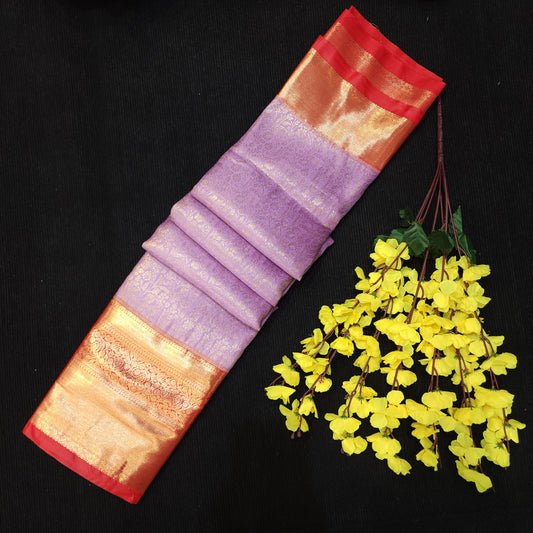 Special Lavender Semi Kanchi Pattu Saree