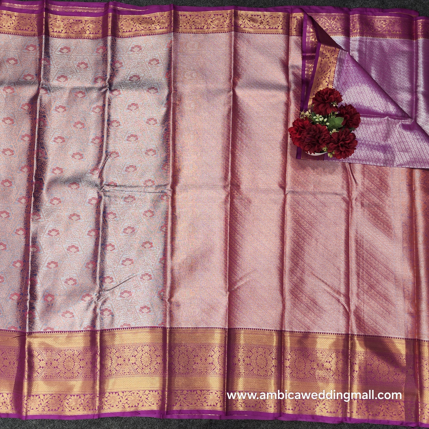 Kanchi Pattu 2gram gold mix pattu saree